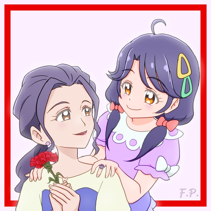suzumura sango and suzumura miyuki (precure and 1 more) drawn by fuefukipiper
