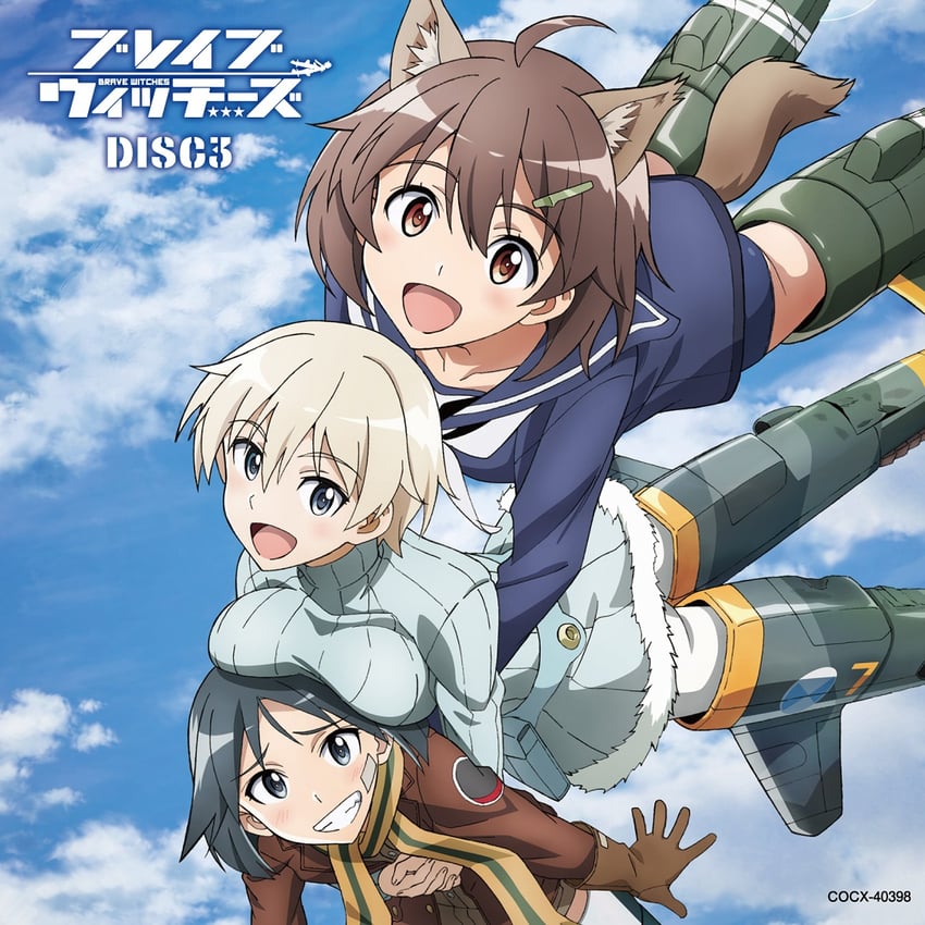 nikka edvardine katajainen, kanno naoe, and karibuchi hikari (world witches series and 1 more) drawn by satou_michio