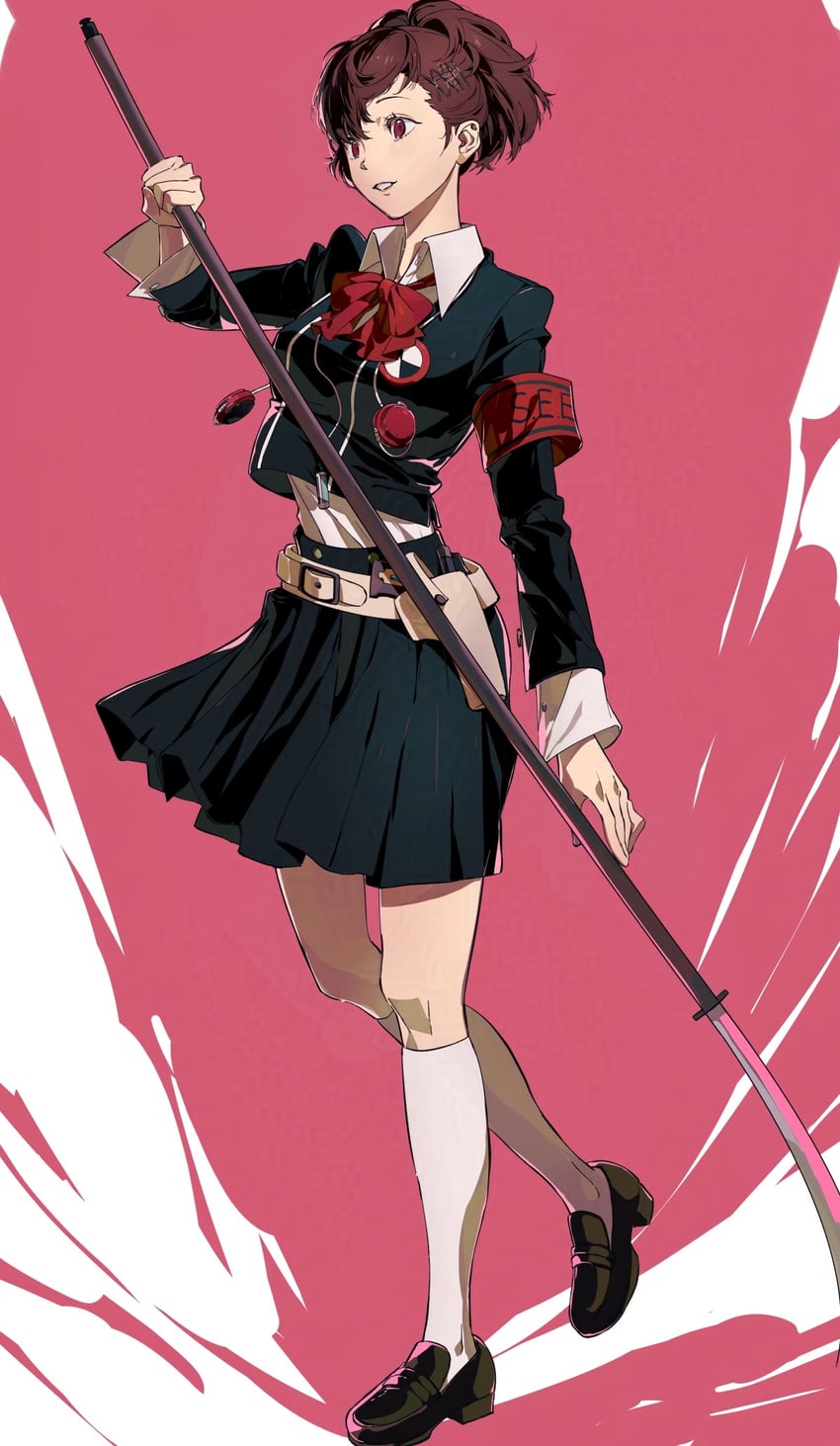 shiomi kotone (persona and 2 more) drawn by shioajiass