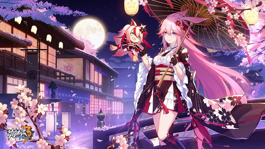 yae sakura, rin, and higokumaru (honkai and 1 more) drawn by ff12138