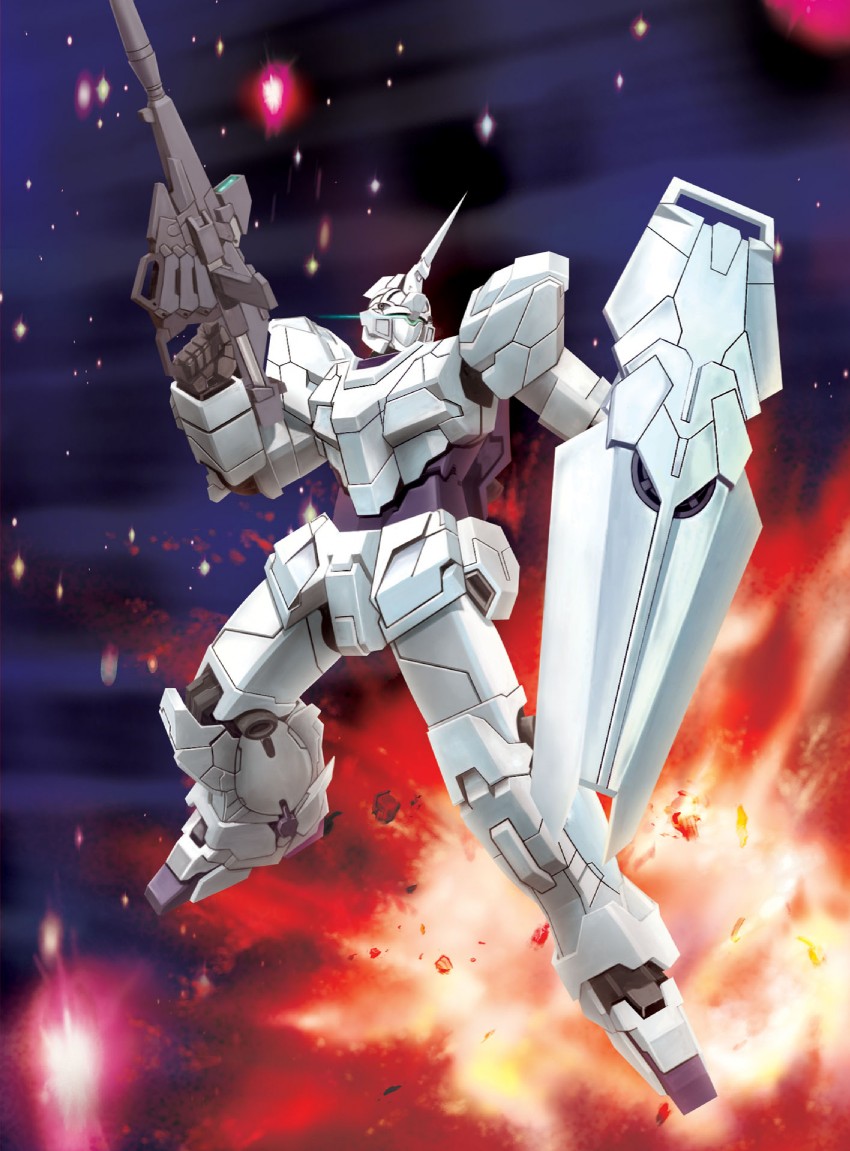 unicorn gundam (gundam and 1 more) drawn by hiro_(hibikigaro)