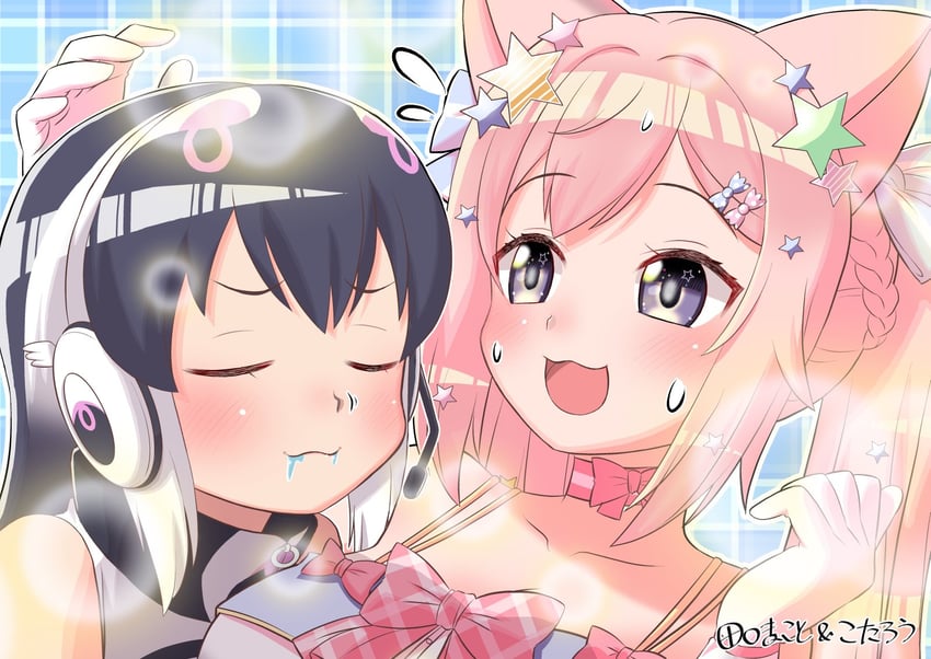 african penguin and enomiya milk (kemono friends and 2 more) drawn by taguchi_makoto