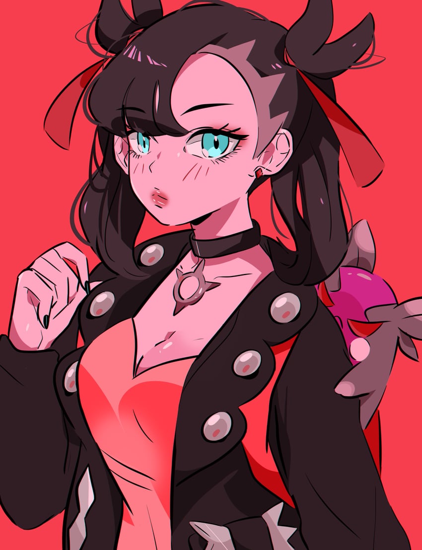 marnie and morpeko (pokemon and 1 more) drawn by stephanie_priscilla