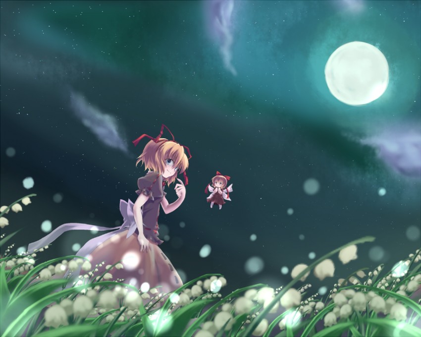 medicine melancholy and su-san (touhou) drawn by amagase_lyle