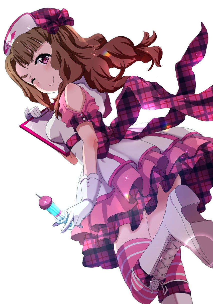 miyao miya (idolmaster and 1 more) drawn by run_p_(aveton)