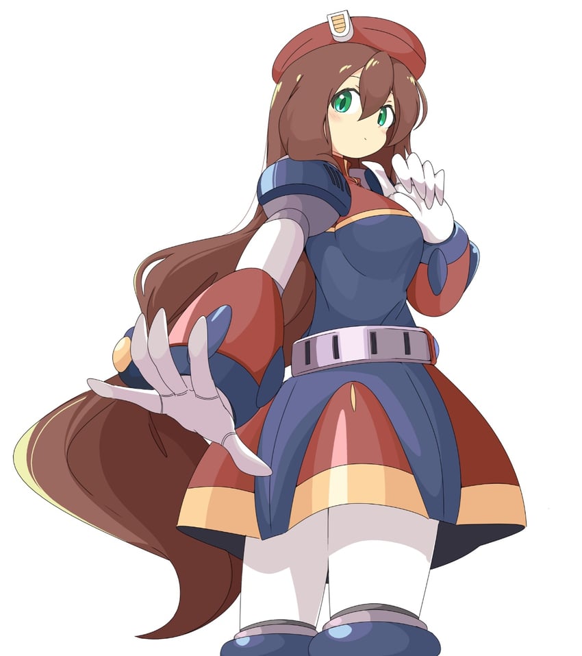 iris (mega man and 1 more) drawn by slyger_ex
