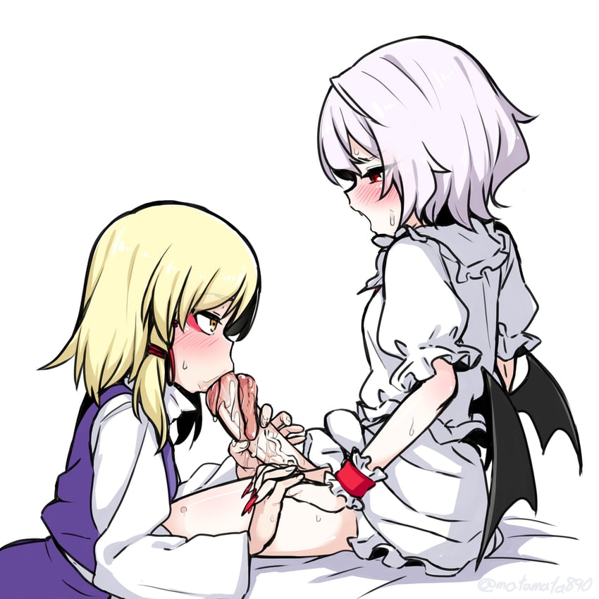 remilia scarlet and moriya suwako (touhou) drawn by kameyan