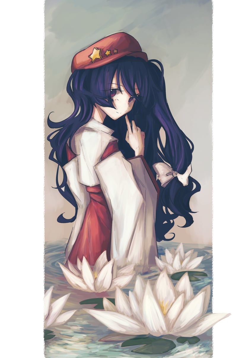 label girl (touhou and 1 more) drawn by uzumibi