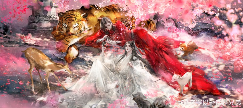 xie lian and hua cheng (tianguan cifu) drawn by weibo_5541843220