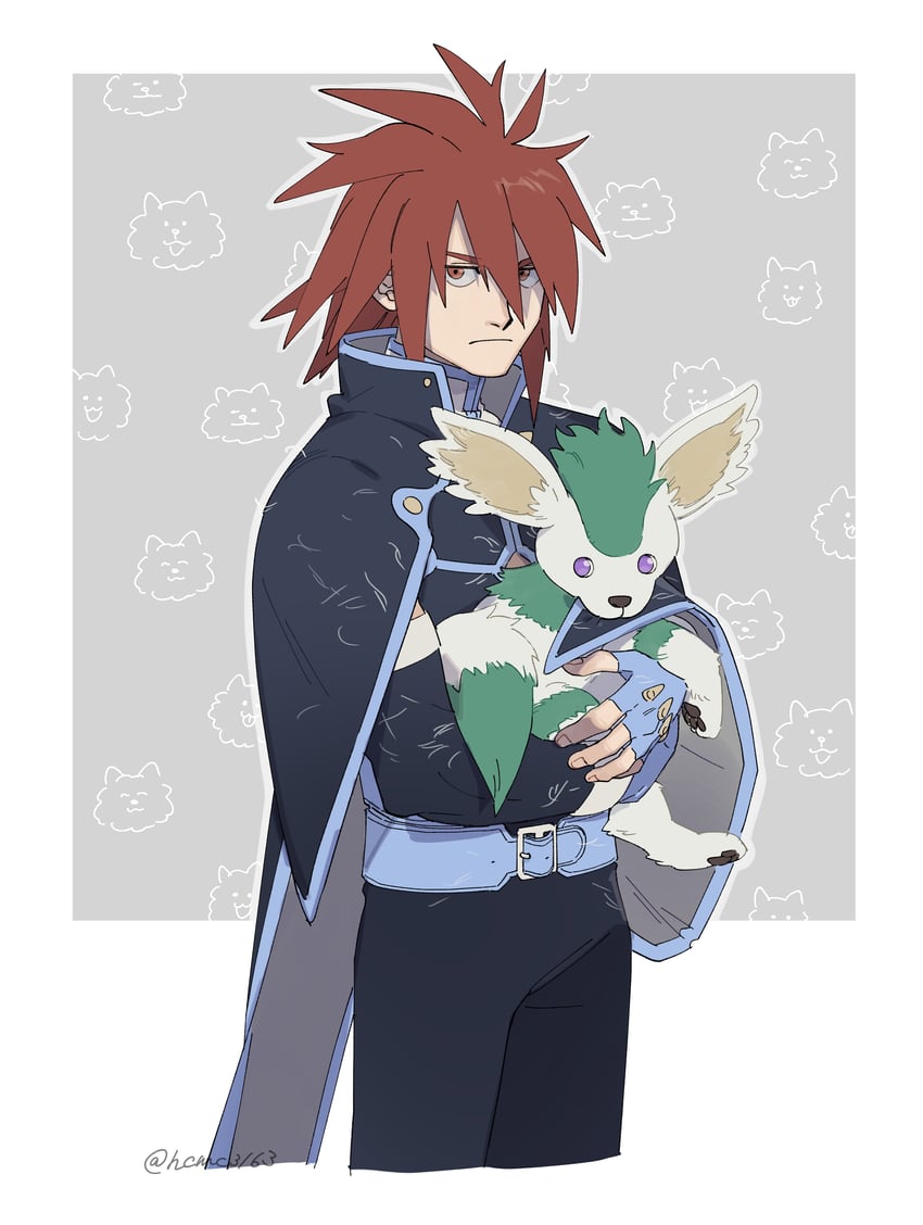 kratos aurion and noishe (tales of and 1 more) drawn by hcmc3163