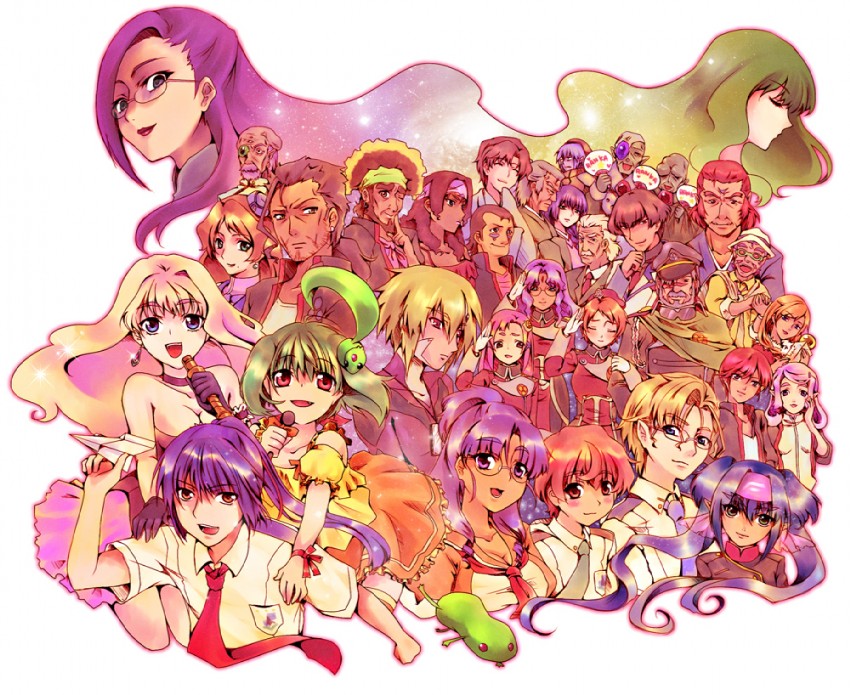 sheryl nome, ranka lee, saotome alto, klan klein, mikhail buran, and 27 more (macross and 1 more) drawn by e-mi