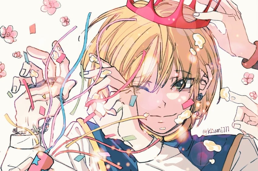 kurapika and gon freecss (hunter x hunter) drawn by kkumi777