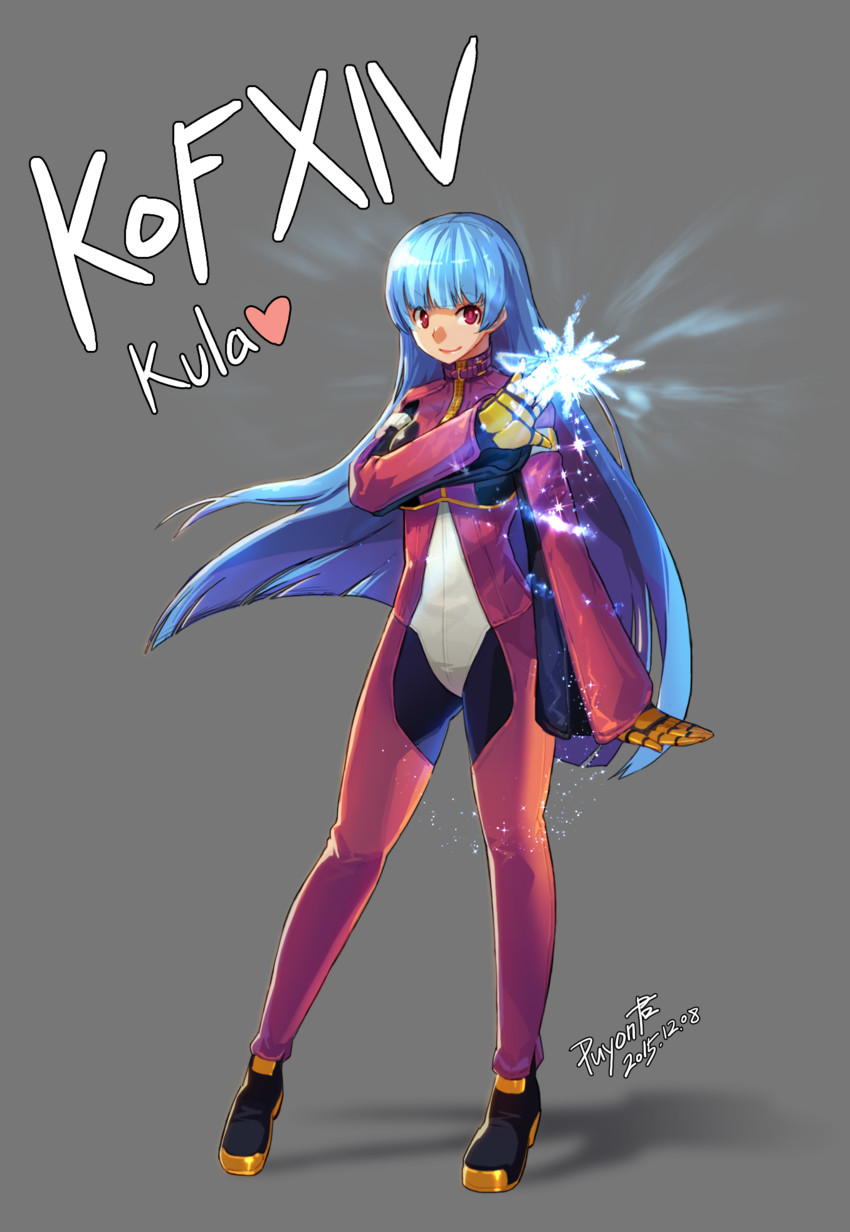 kula diamond (the king of fighters and 1 more) drawn by puyon_(puyon)
