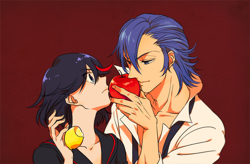 matoi ryuuko and mikisugi aikurou (kill la kill) drawn by sako_(namocake)