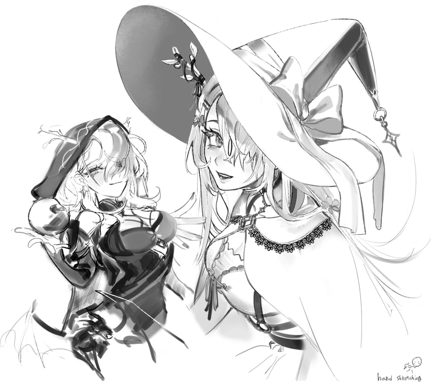 ceres fauna (hololive and 1 more) drawn by eus_ing
