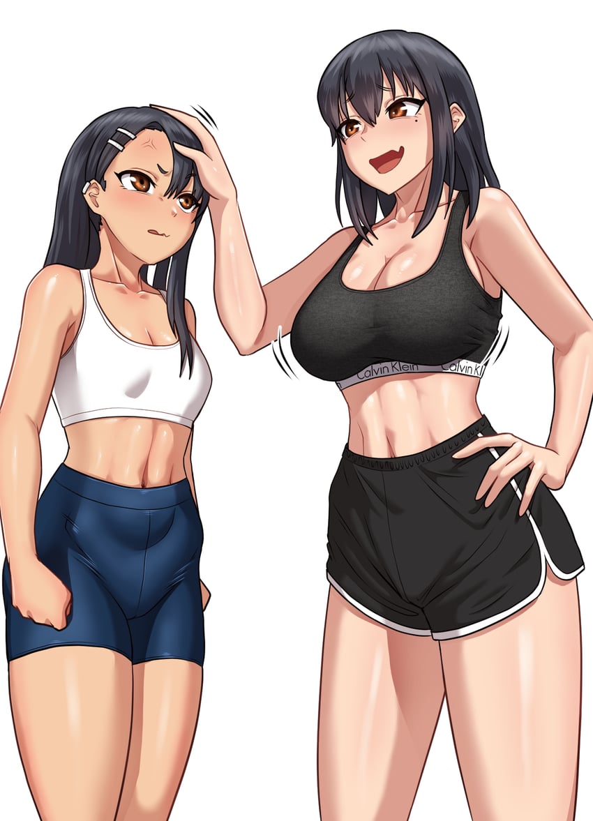 nagatoro hayase and nagatoro misaki (ijiranaide nagatoro-san) drawn by junggawng_e