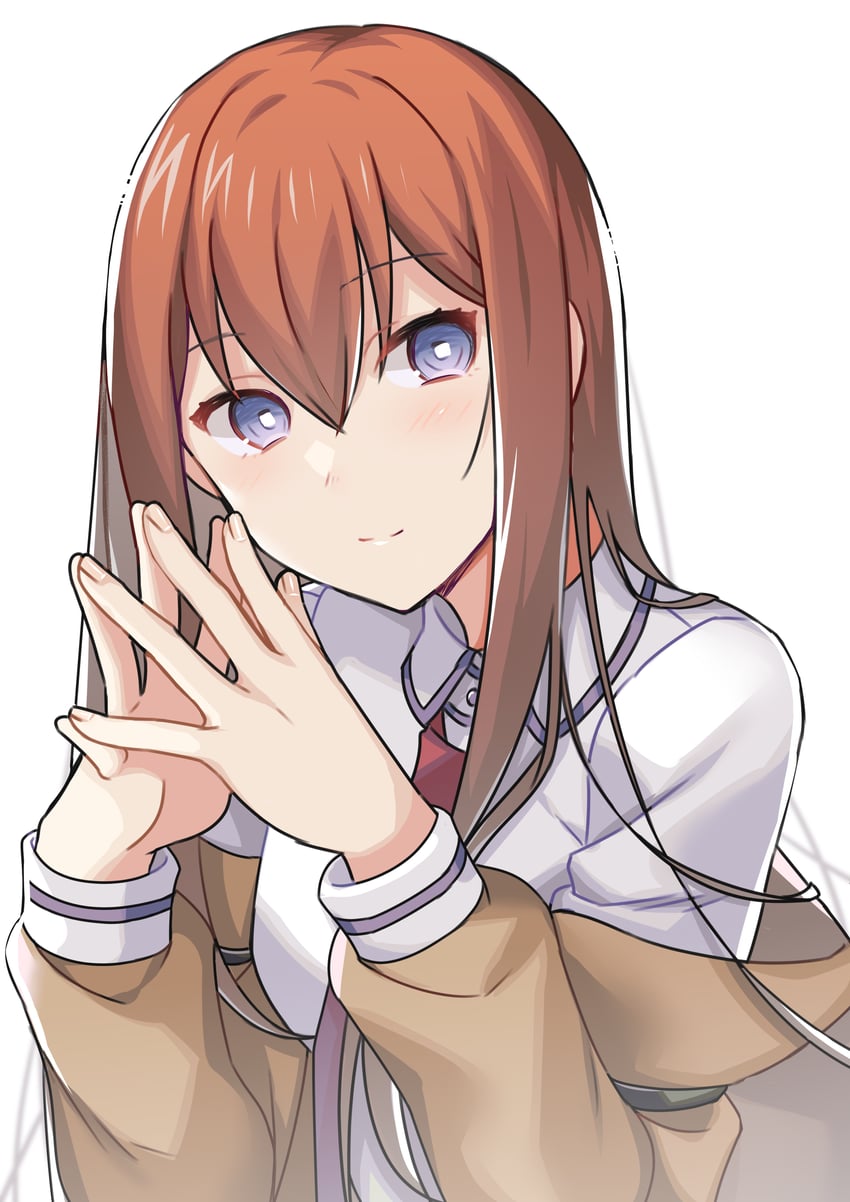 makise kurisu (science adventure and 1 more) drawn by namari