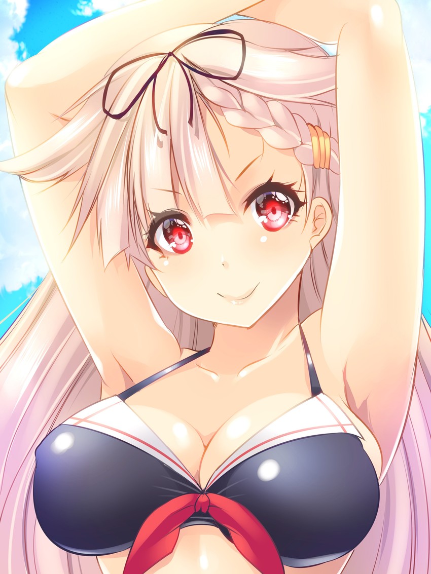 yuudachi and yuudachi kai ni (kantai collection) drawn by maki_(seventh_heaven_maxion)