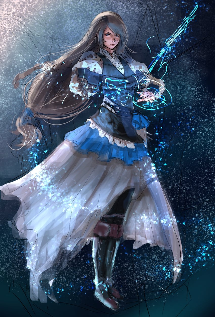 jill warrick (final fantasy and 1 more) drawn by muni_luny