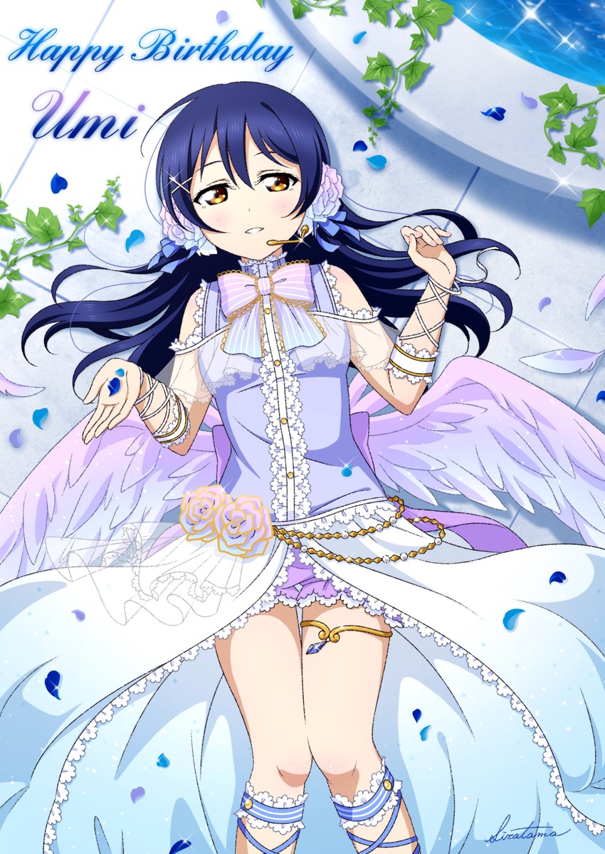 sonoda umi (love live! and 2 more) drawn by shiratama_(siratama_ll)