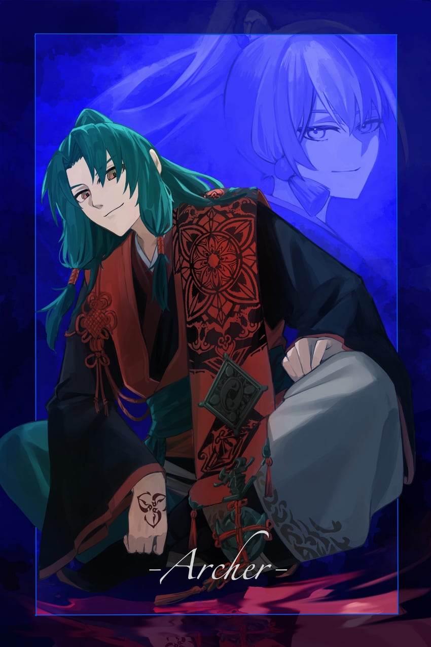archer and zheng chenggong (fate and 1 more) drawn by omame_korokor