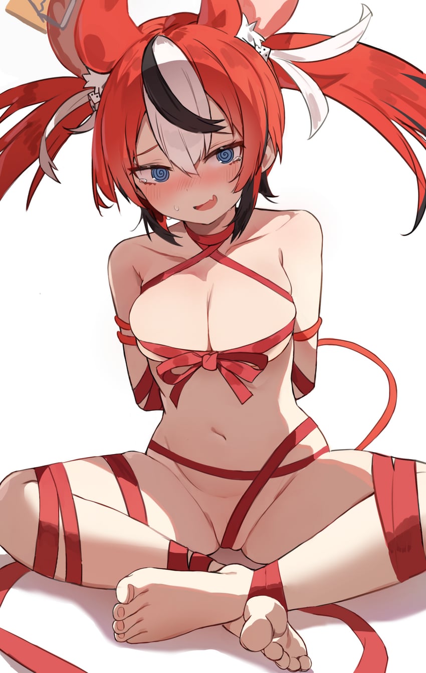 hakos baelz (hololive and 1 more) drawn by orobou