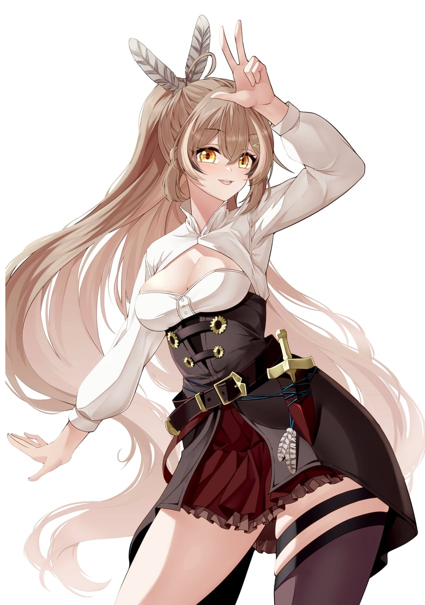 nanashi mumei (hololive and 1 more) drawn by buyange