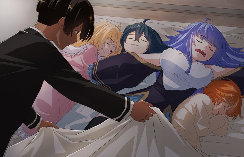charlotte wraith, ars louvent, lycia plaid, rietz muses, and rosell kischa (tensei kizoku kantei skill de nariagaru) drawn by murohime_oruko