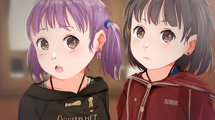 katya and tanya (original) drawn by servachok