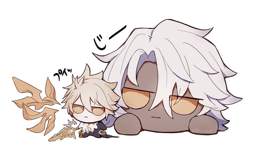 phainon and nanook (honkai and 1 more) drawn by muei2019