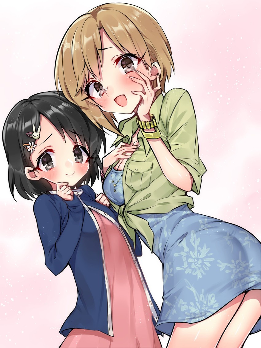 sasaki chie and aiba yumi (idolmaster and 1 more) drawn by adachi_(nogami_nono)
