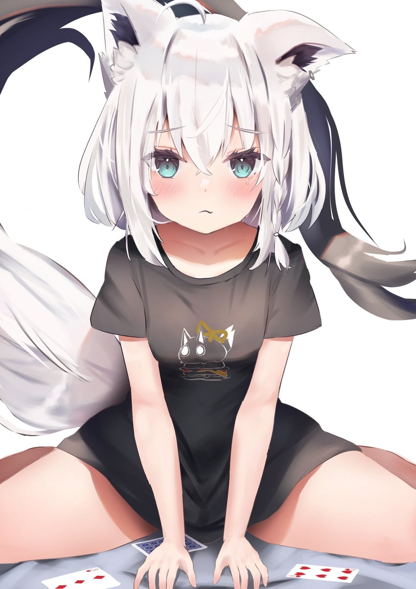 shirakami fubuki and nejima kitsune (hololive) drawn by uechin_ewokaku