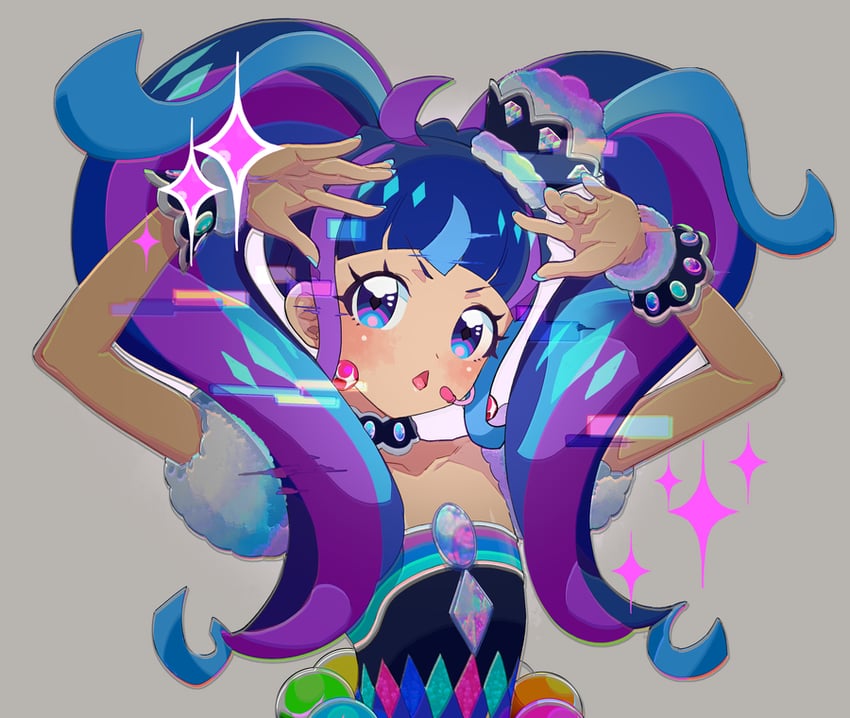 kuro daia (pretty series and 1 more) drawn by moudoku_(decopon3rd)