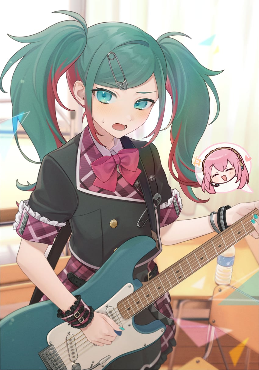 hatsune miku, megurine luka, leo/need miku, and leo/need luka (vocaloid and 1 more) drawn by vs0mr