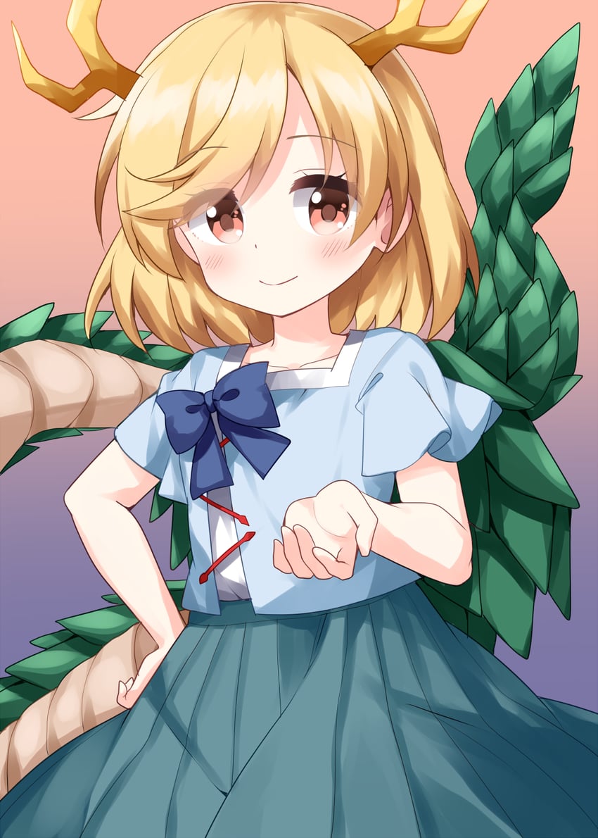 kicchou yachie (touhou) drawn by ruu_(tksymkw)