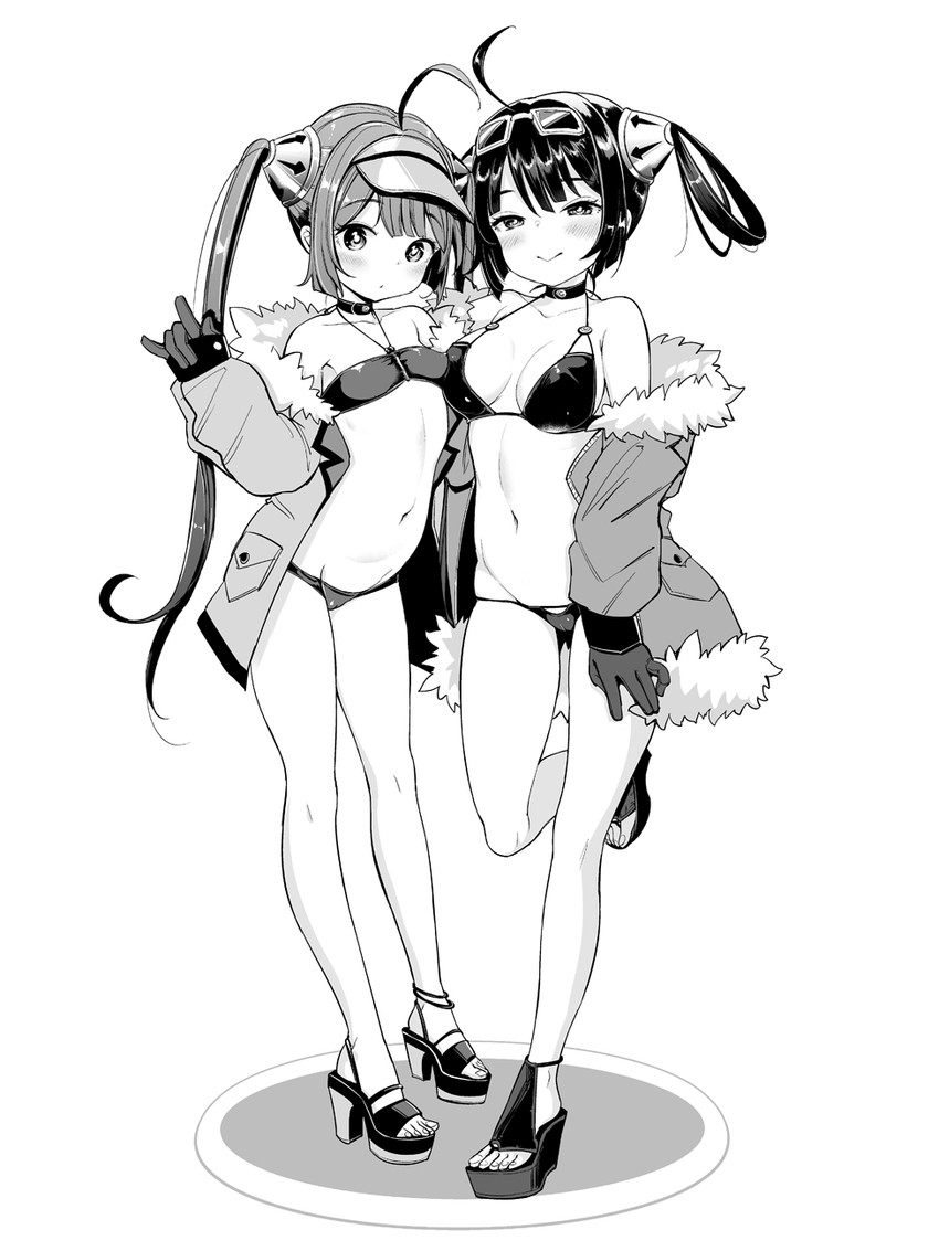 ping hai and ning hai (azur lane) drawn by mojarin_(kihara_mojarin)