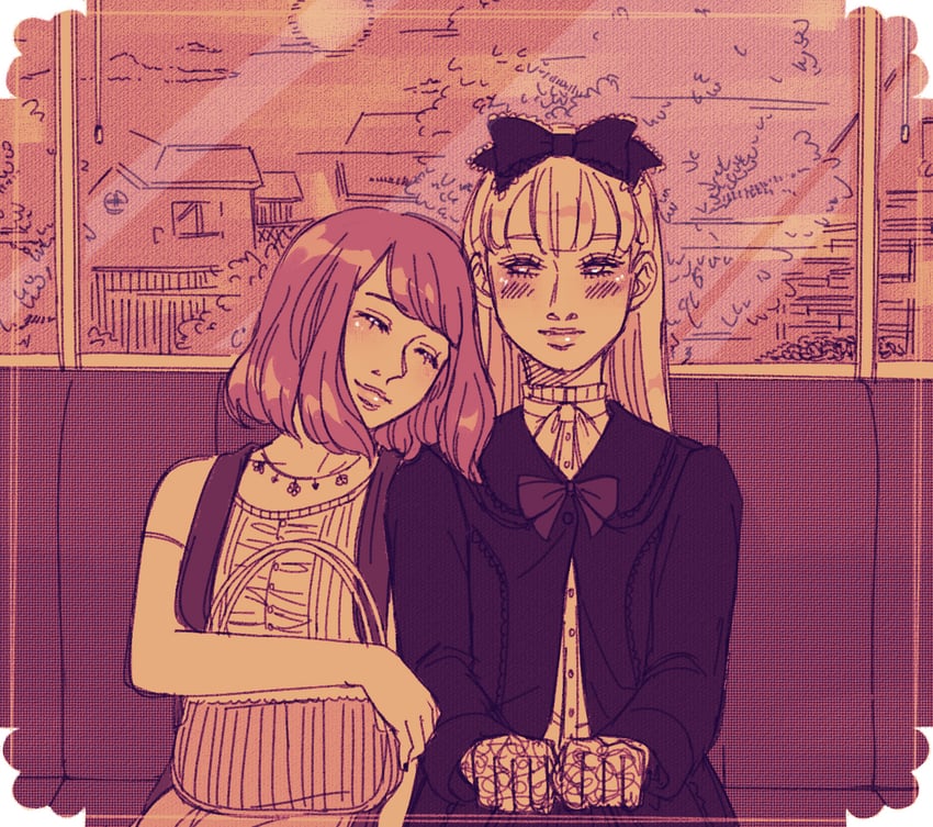sakurano yayoi and akana benio (girls mode and 1 more) drawn by akolnoix