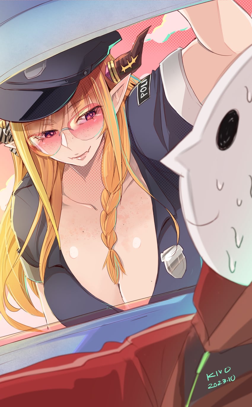 kiryu coco and ryoushi chicken soup grass big chungus (hololive) drawn by kivo