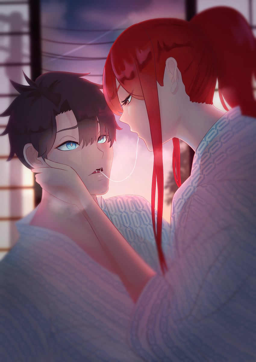 fujimaru ritsuka and oda nobunaga (fate and 1 more) drawn by wwkp_(akisenpai9999)