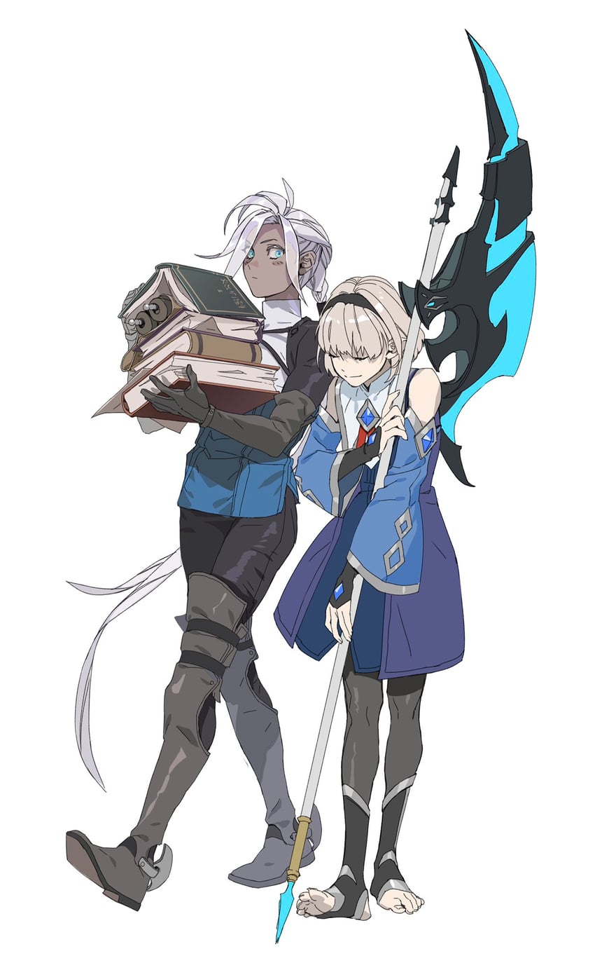 solphi lebenheit and alev valcarios (lord of heroes) drawn by amondsandrust