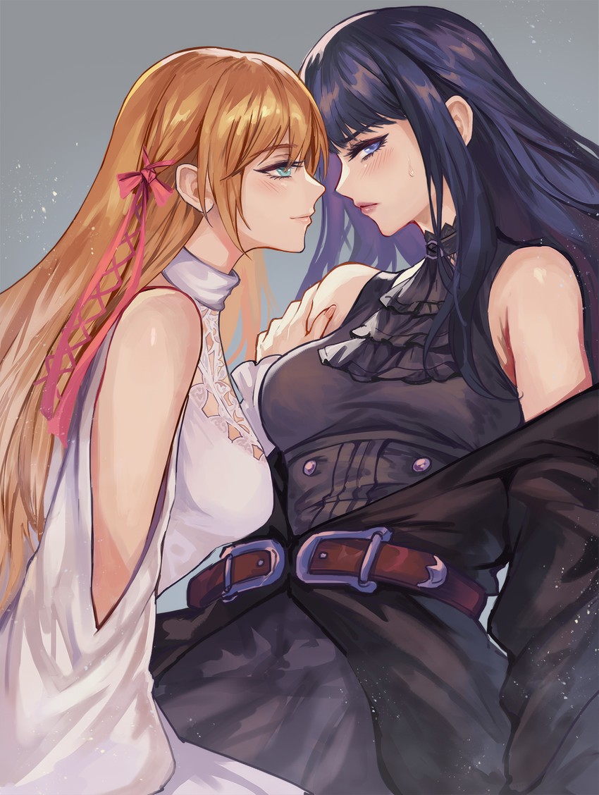ryne waters and gaia (final fantasy and 1 more) drawn by kacyu