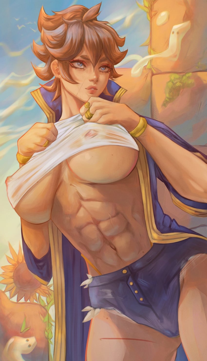 mereoleona vermillion (black clover) drawn by blushed_arts