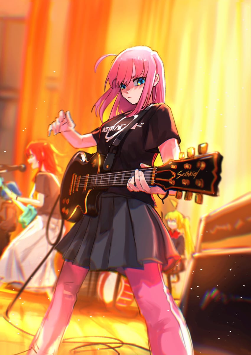 gotoh hitori, kita ikuyo, ijichi nijika, and yamada ryo (bocchi the rock!) drawn by sethkiel