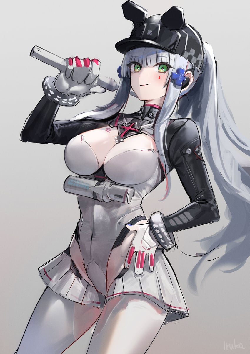 hk416 and klukai (girls' frontline and 1 more) drawn by irikawa