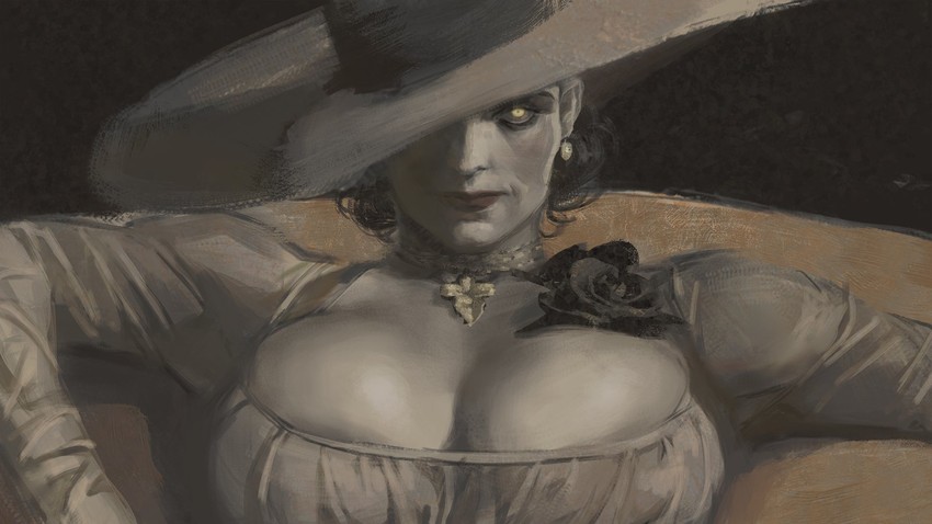 alcina dimitrescu (resident evil and 1 more) drawn by vale_lacroix