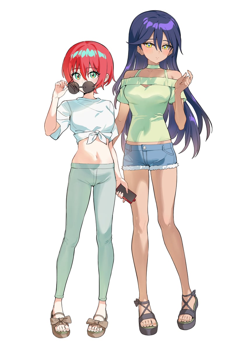 amate yuzuriha and nyaan (gundam and 1 more) drawn by kyo_(krokikyon)