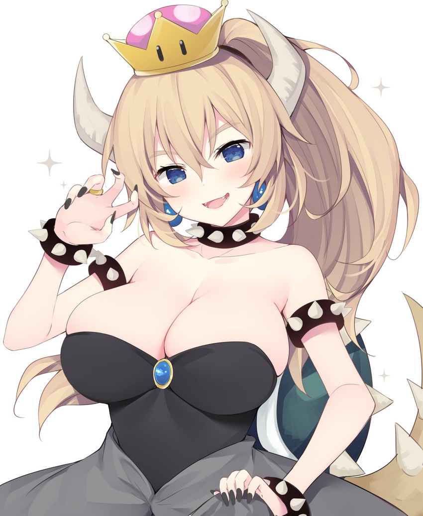 bowsette (mario and 1 more) drawn by miko_(royal_milk)