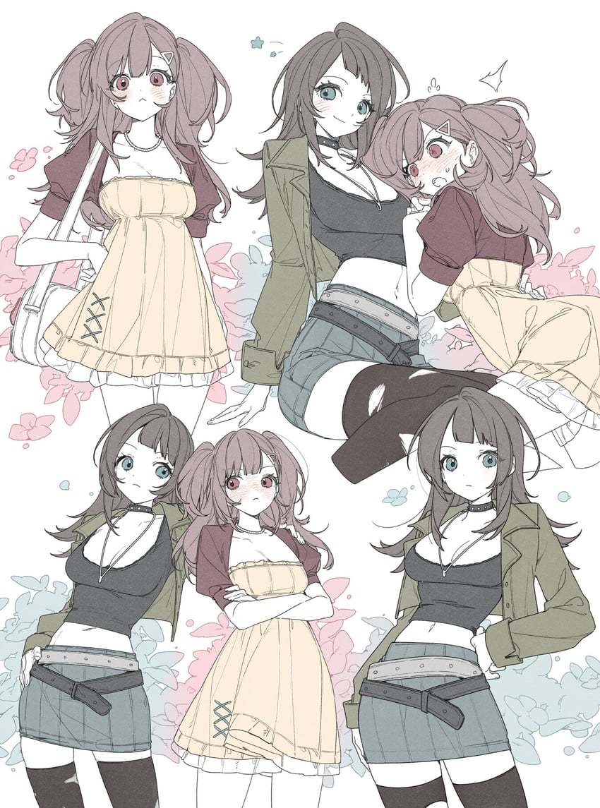 yahata umiri and shika (original and 2 more) drawn by jyuuku