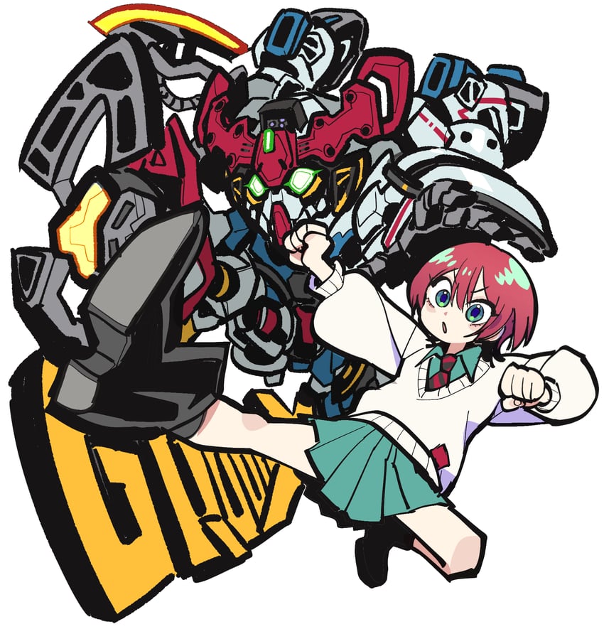 amate yuzuriha and gquuuuuux (gundam and 2 more) drawn by margare