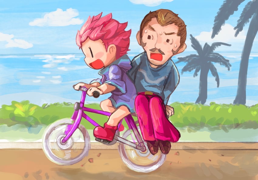 kumatora and duster (mother and 1 more) drawn by dido_(di_do_di_do)